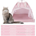 Pet Dog Cat House Sleeping Soft Tent Lit